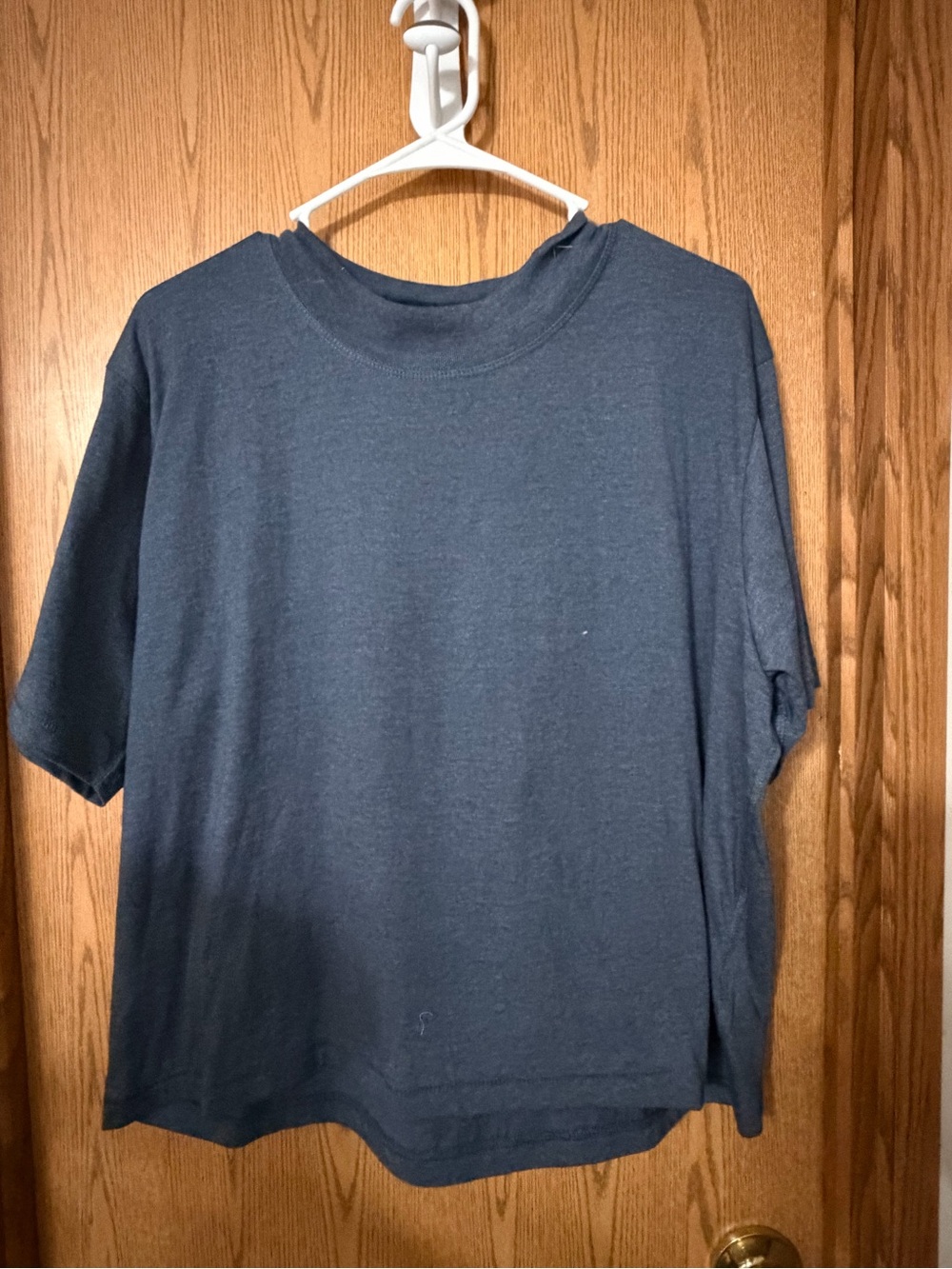 LAT Apparel Live and Tell Basic Boxy Tee Navy Blue NWT XL